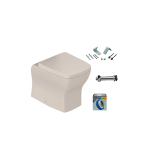 Kit Bacia Convencional e Assento Boss Champagne Incepa