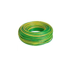 Cabo Fio Flexivel 2.5mm Verde e Amarelo - 1 Metro Linear