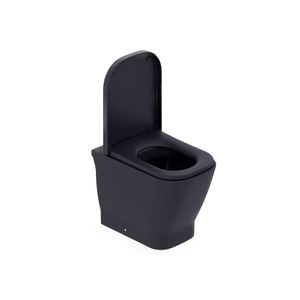 Kit Bacia Convencional e Assento Gap Black Mate Roca