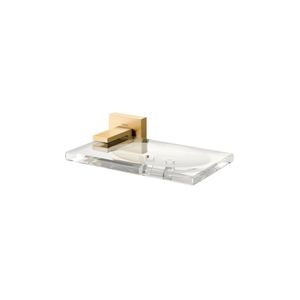 Saboneteira Square Ouro Escovado 00387972 Docol