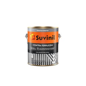 Esmalte Cinza Escuro Brilhante 3,6 Litros Suvinil Contra Ferrugem