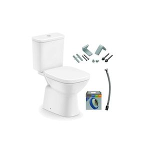 Kit Bacia com Caixa Acoplada e Assento Debba Classic Branco Matte - Roca