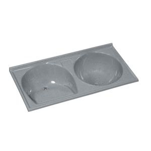 Tanque Duplo 1,38 mts x 69 cm Cinza A.J. Rorato