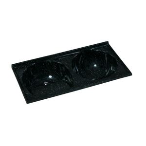 Tanque Duplo 1,10 mts x 59 cm Preto A.J. Rorato