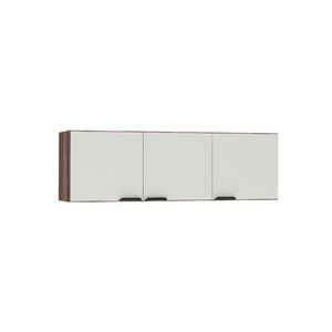 Armário Aéreo em MDF 1,20 Metros Flamingo Tamarindo e Branco - Cozimax