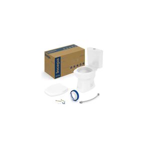 Kit Bacia com Caixa Acoplada e Assento Thema Branco Incepa