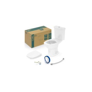 Kit Bacia com Caixa Acoplada e Assento Fit Plus Branco - Celite