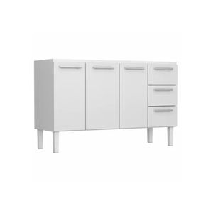 Gabinete de Cozinha em Aço 1,60 Metros Vênus Branco - Cozimax