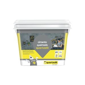 Cimento Queimado Cinza 4,5 kg Quartzolit 0541.00001.0001CX