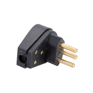 Plugue Angular 2P+T 20A 250v Preto 57403111 Tramontina
