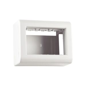 Caixa de Sobrepor 3 Postos LizFlex Cor Branca 57303003 Tramontina