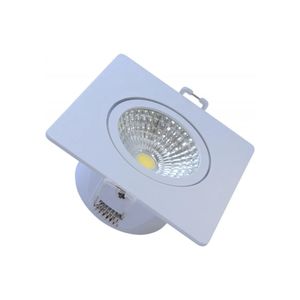 Spot Quadrado de Embutir 5w Luz Amarela 2700K Avant
