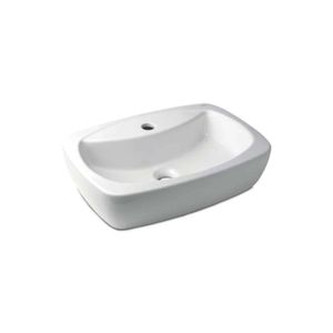 Cuba de Apoio Retangular 50 x 36 cm Com Mesa Branco Thema - Incepa