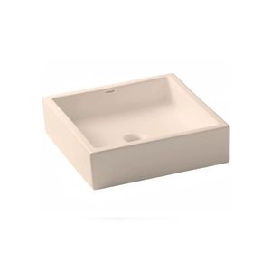 Cuba de Apoio Quadrada 35 x 35 cm Sem Mesa Pergamon Basic Q5 - Celite