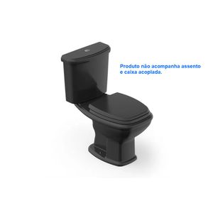 Bacia para Caixa Acoplada Fit Plus Preto - Celite