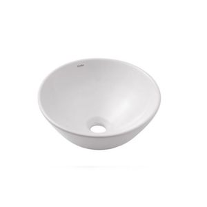 Cuba de Apoio Redonda 35 cm Sem Mesa Branco Basic R1 - Cellite