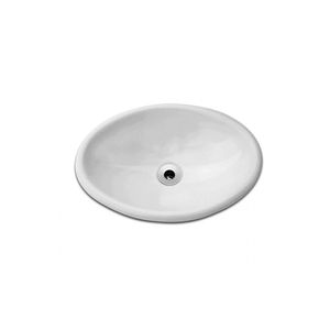 Cuba de Sobrepor Oval 44 x 32 cm Sem Mesa Branco - Celite
