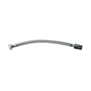 Engate Flexível de Aço Inox de 1/2 com 40cm e Canopla Cromado Roca