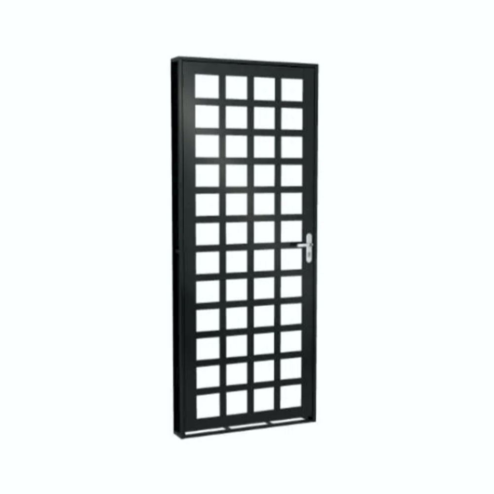 Porta 80 cm x 2.15 Metros Grade Quadriculada Esquerda Ramassol 601184 ...