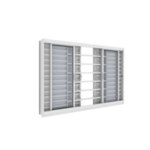 Janela Veneziana 2.00 x 1.00 Metros Grade Tubular 1819 Vitrolar