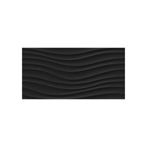 Revestimento 35 x 70 cm Acetinado Retificado com Relevo Wave Black 1611-A Delta