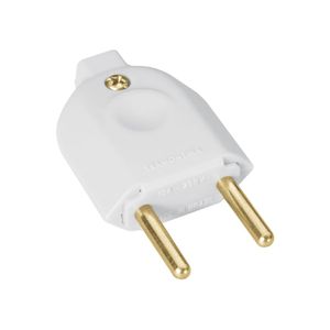 Plugue Macho 2P 10A 250v Branco 57402102 Tramontina