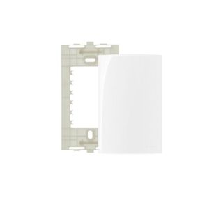Placa 4 x 2 + Suporte Sleek Cega Cor Branco 16027 MarGirius