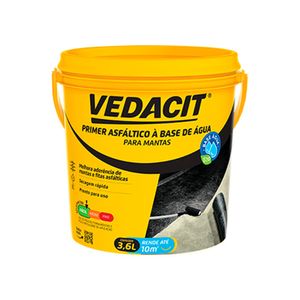 Primer Asfáltico à Base de Água para Mantas 3.6 Litros Vedacit
