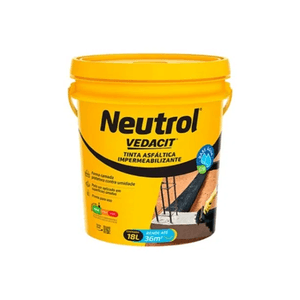 Neutrol Acqua Tinta Asfáltica Impermeabilizante Base Água 18 Litros Vedacit