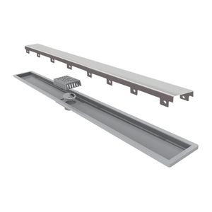 Ralo Linear 90 x 7 cm Tampa Inox Saída Central - Royal Linear