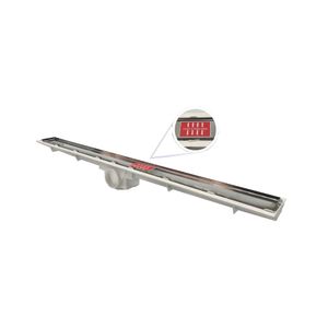 Ralo Linear 80 x 4 cm Tampa Oculta Saída Central - JJM