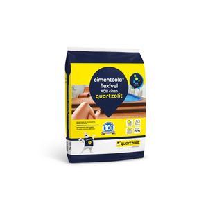 Argamassa AC3 Cinza Uso Interno e Externo Flexível 20 Kg Quartzolit 0069.00001.0020PLS