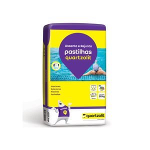 Argamassa Pastilhas Branca Uso Interno e Externo 20 Kg Quartzolit 0561.00000.0020PA