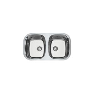 Cuba Inox Dupla 72x40x15cm de Embutir com Acabamento em Alto Brilho Isis 94030207 Tramontina