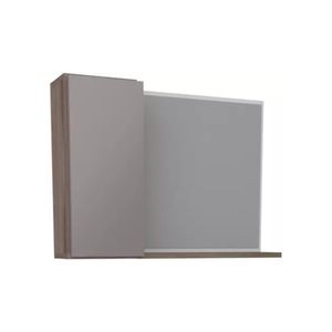 Espelheira em MDF 53 cm 360 Tamarindo e Nude - Cozimax