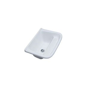 Tanque de Mármore Sintético 50 x 40 cm Branco T000BR Decoralita