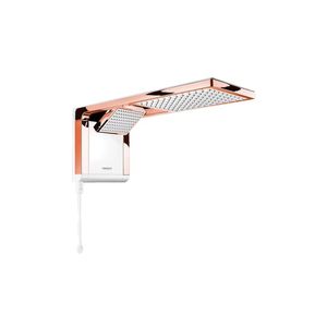 Chuveiro Elétrico Eletrônico Acqua Duo Ultra Branco com Rose Gold 220v Lorenzetti 7510124