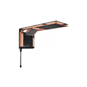 Chuveiro Elétrico Eletrônico Acqua Duo Ultra Preto com Rose Gold 127v Lorenzetti 7510129