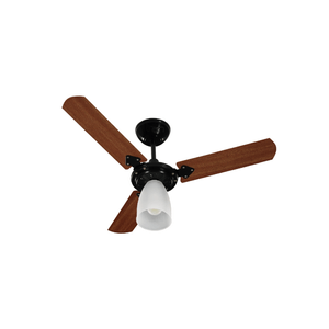 Ventilador de Teto 3 Pás Marbella Preto com Marrom 127v Tron