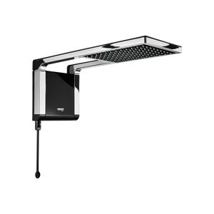 Chuveiro Elétrico Eletrônico Storm Preto com Cromado 127v Lorenzetti