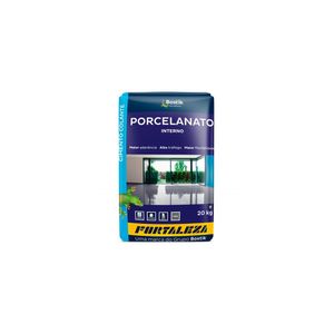 Argamassa Porcelanato Interno Cinza 20 Kg Fortaleza