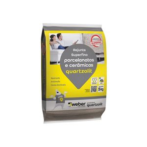 Rejunte Porcelanatos Resinado Cinza Ártico 5 Kg Quartzolit 0110.00018.0030FD