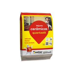 Rejunte Cerâmicas Flexível Cinza Outono 1 Kg Quartzolit 0107.00019.0015FD