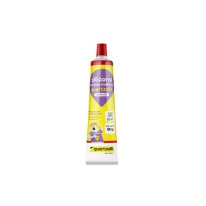 Silicone Acético Incolor 50g Quartzolit 0580.00077.0001CX