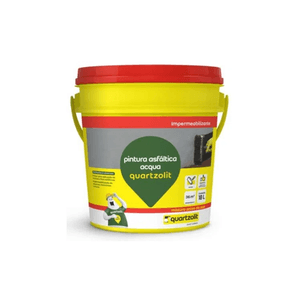 Pintura Asfáltica Acqua 18 Litros Quartzolit 33583.02.34.056
