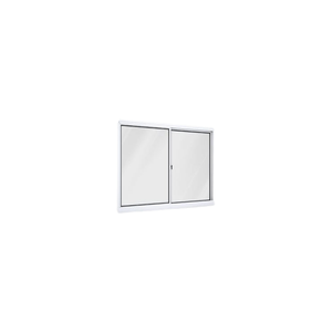 Vitro de Correr de Aluminio Branco 1.20 x 1.00 Metros A391.0 RioBras