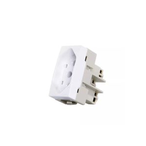 Módulo Tomada Sleek 2P+T 20A Cor Branco 16048 MarGirius