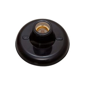Plafon com Soquete Preto