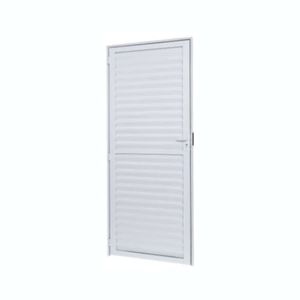 Porta Laminada Veneziana de Alumínio 90 cm x 2.15 Metros Esquerda Ramassol 20111