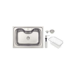 Cuba Inox 69x49x20cm de Sobrepor Morgana com Acabamento Acetinado 93806152 Tramontina